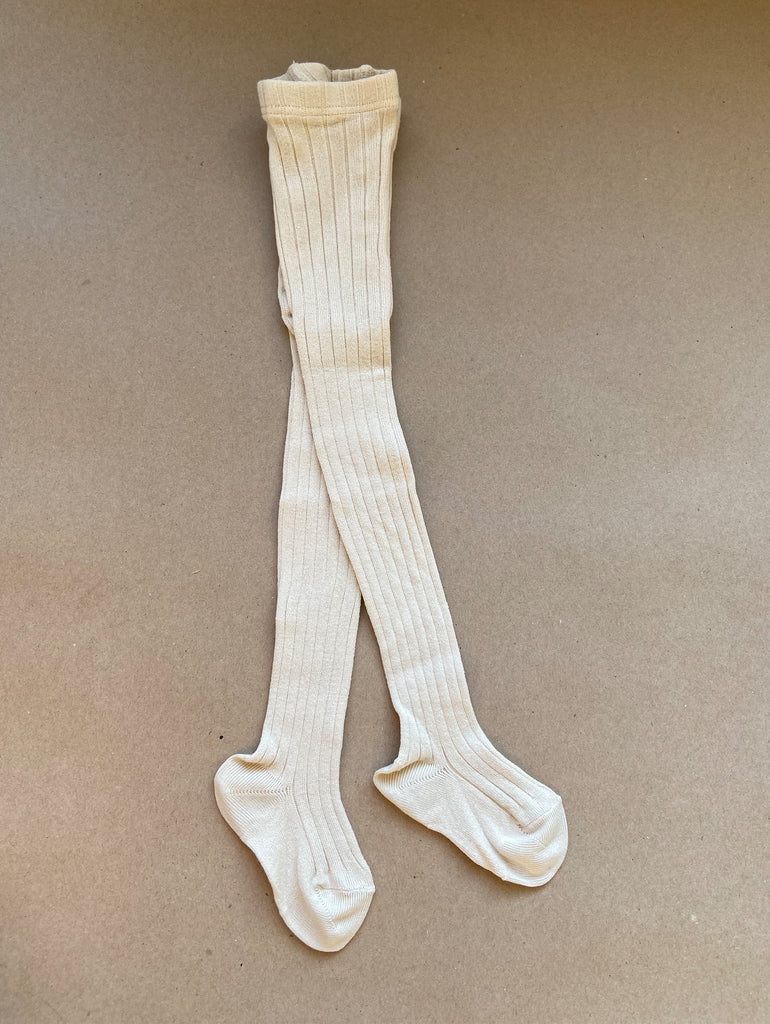 Ribbed white stockings from Condor at One We Like